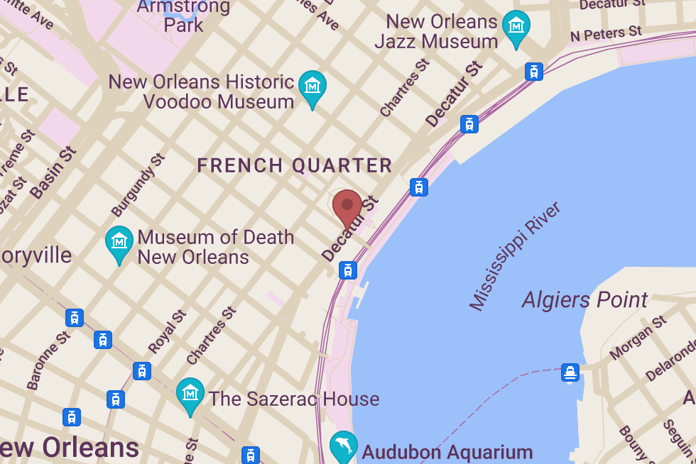 City Sightseeing New Orleans - Hop-On Hop-Off location map