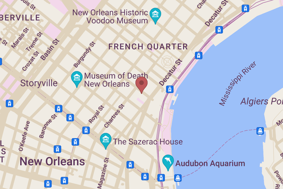 New Orleans School of Cooking location map