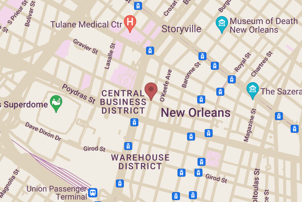 NOLA Tours location map
